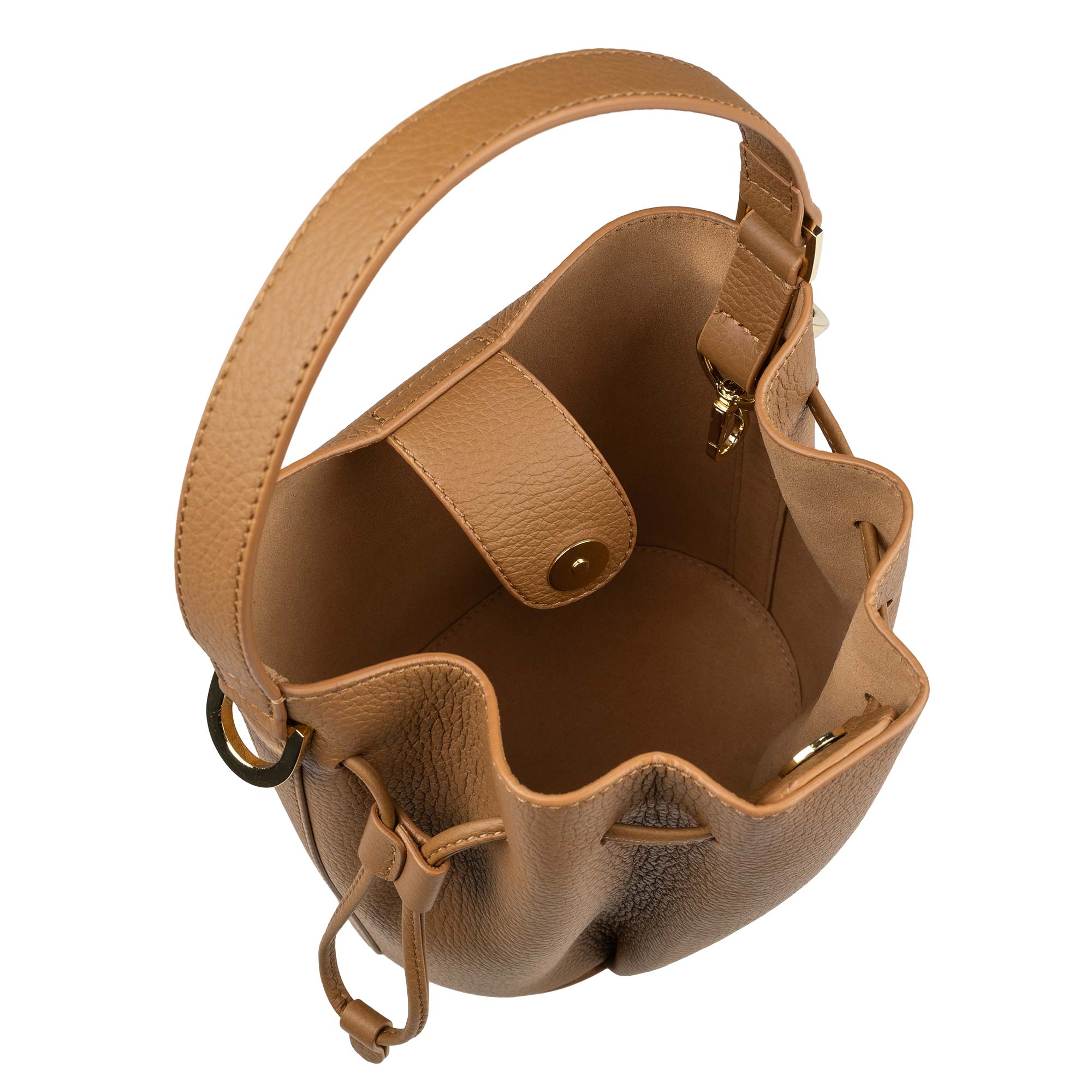 Bea Bucket -laukku, konjakki
