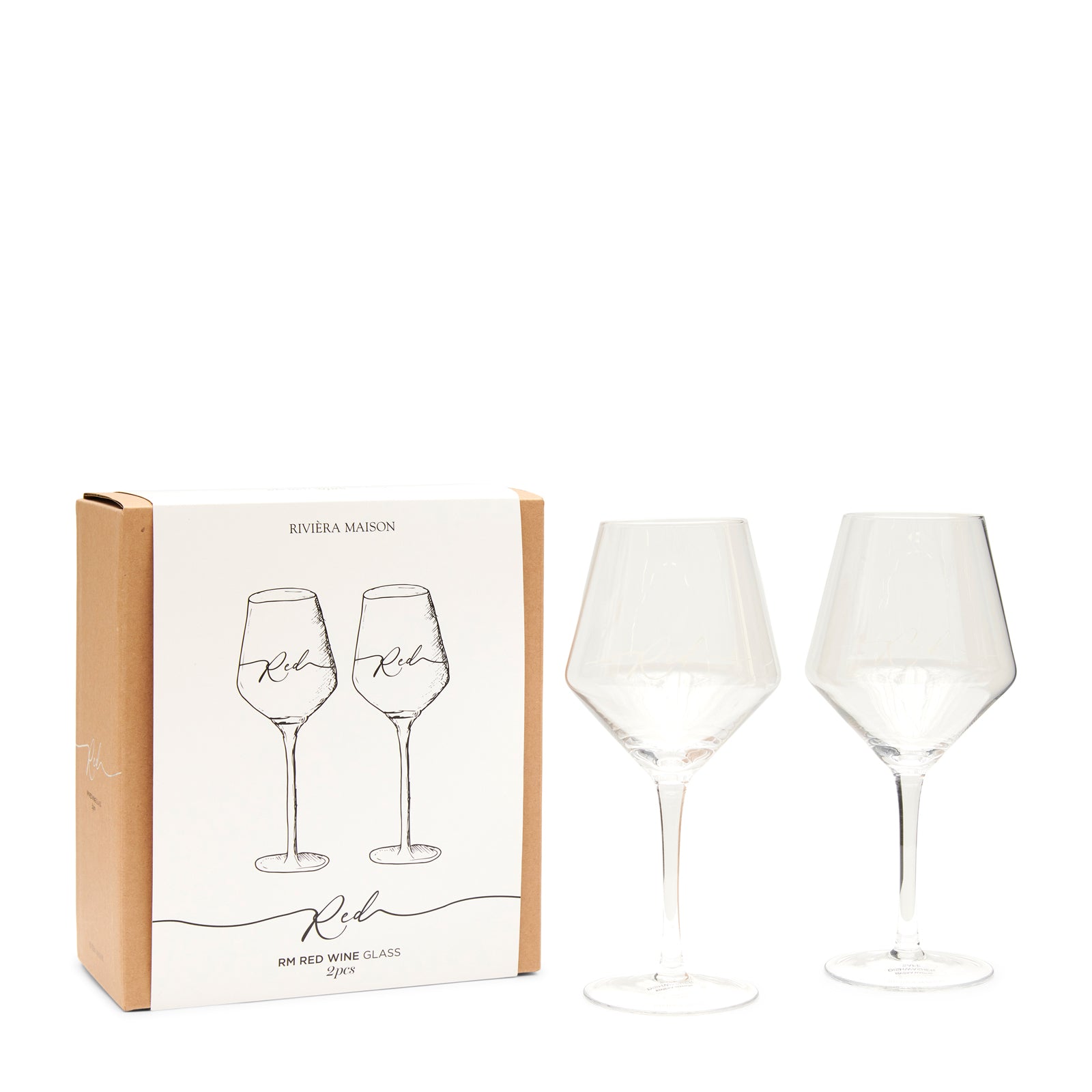 Punaviinilasi 2 kpl pakkauksessa