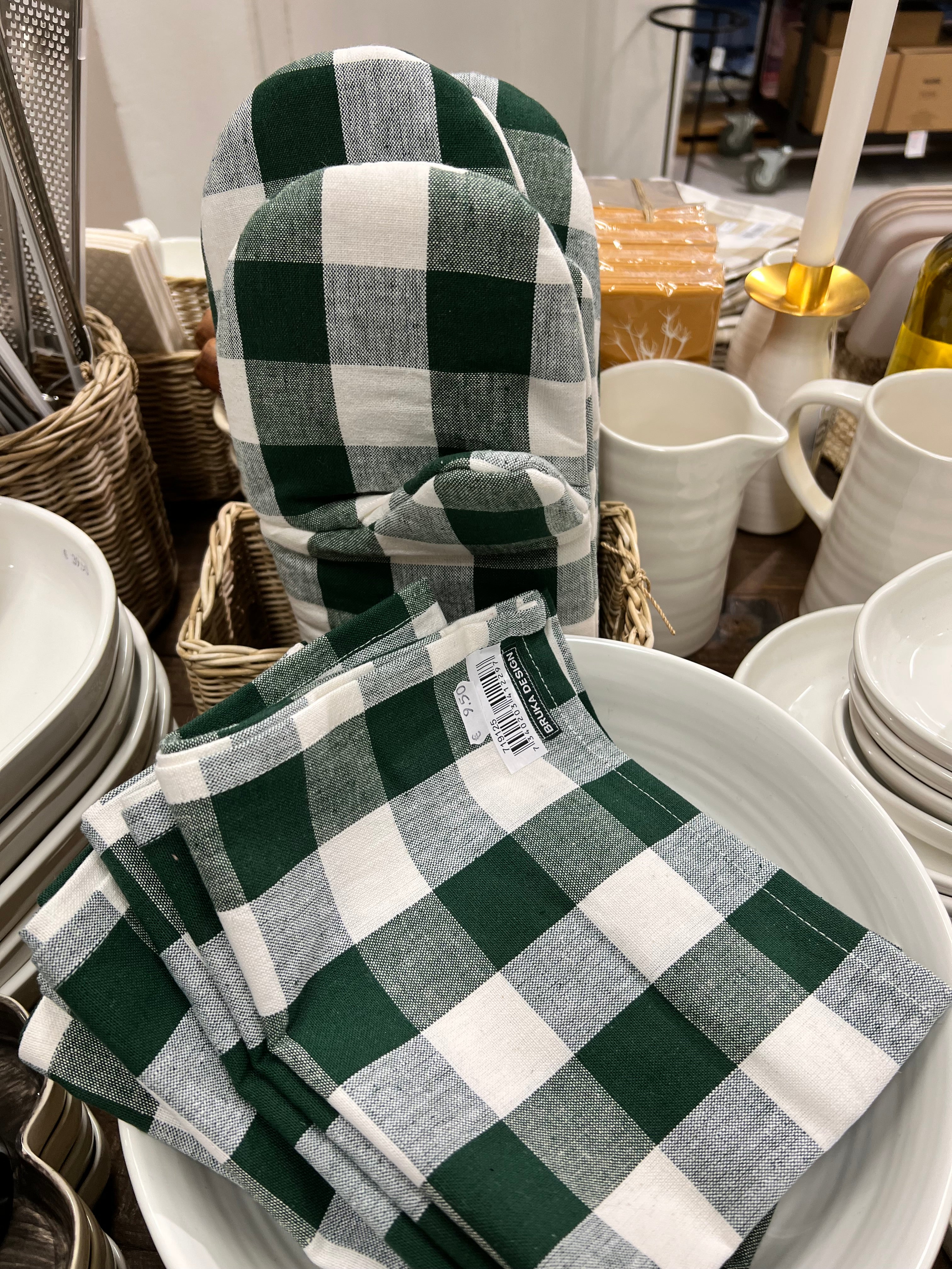 Patakinnas ruudullinen vihreä tai punainen