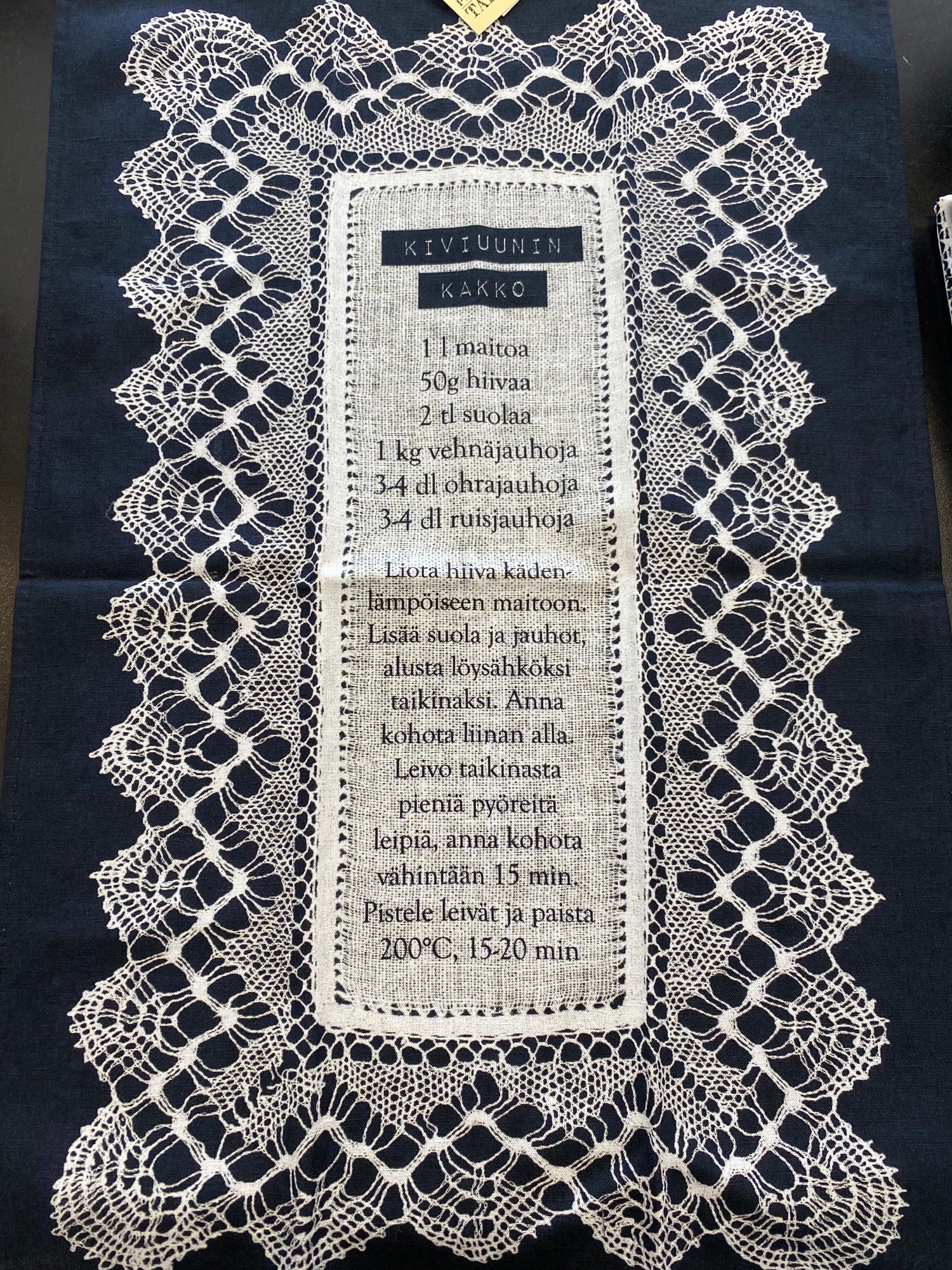 Rauman murteen / reseptien keittiöpyyhkeet