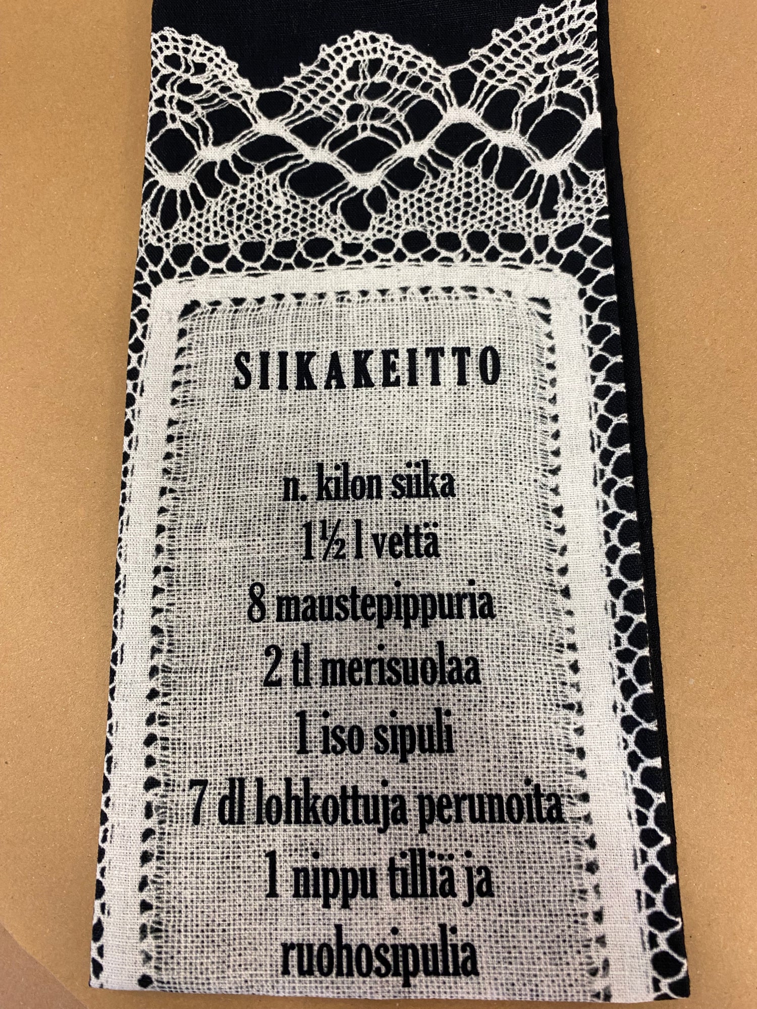 Rauman murteen / reseptien keittiöpyyhkeet