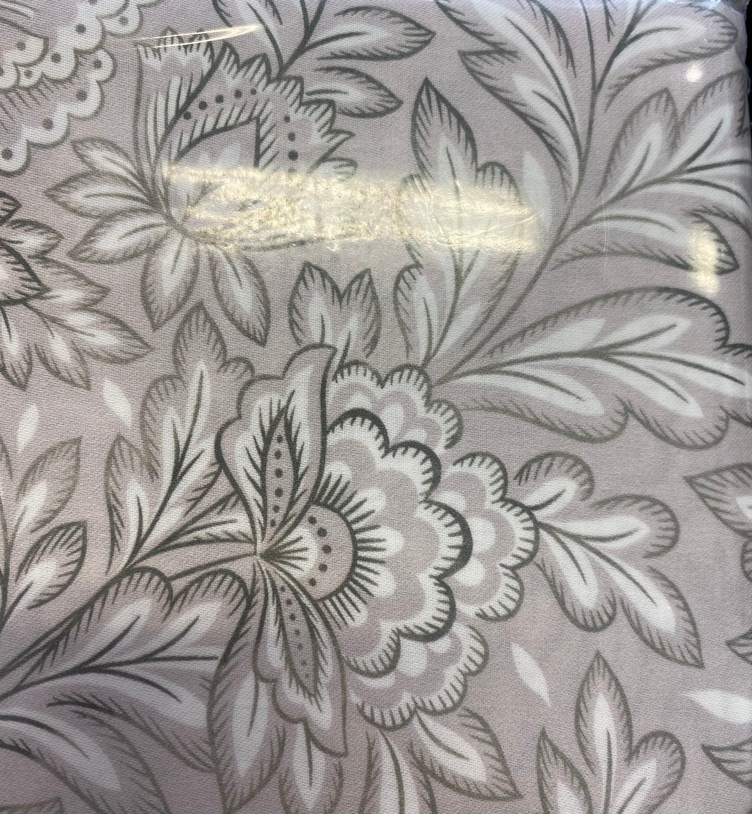 Floral - pussilakana ja tyynyliina, hento lila