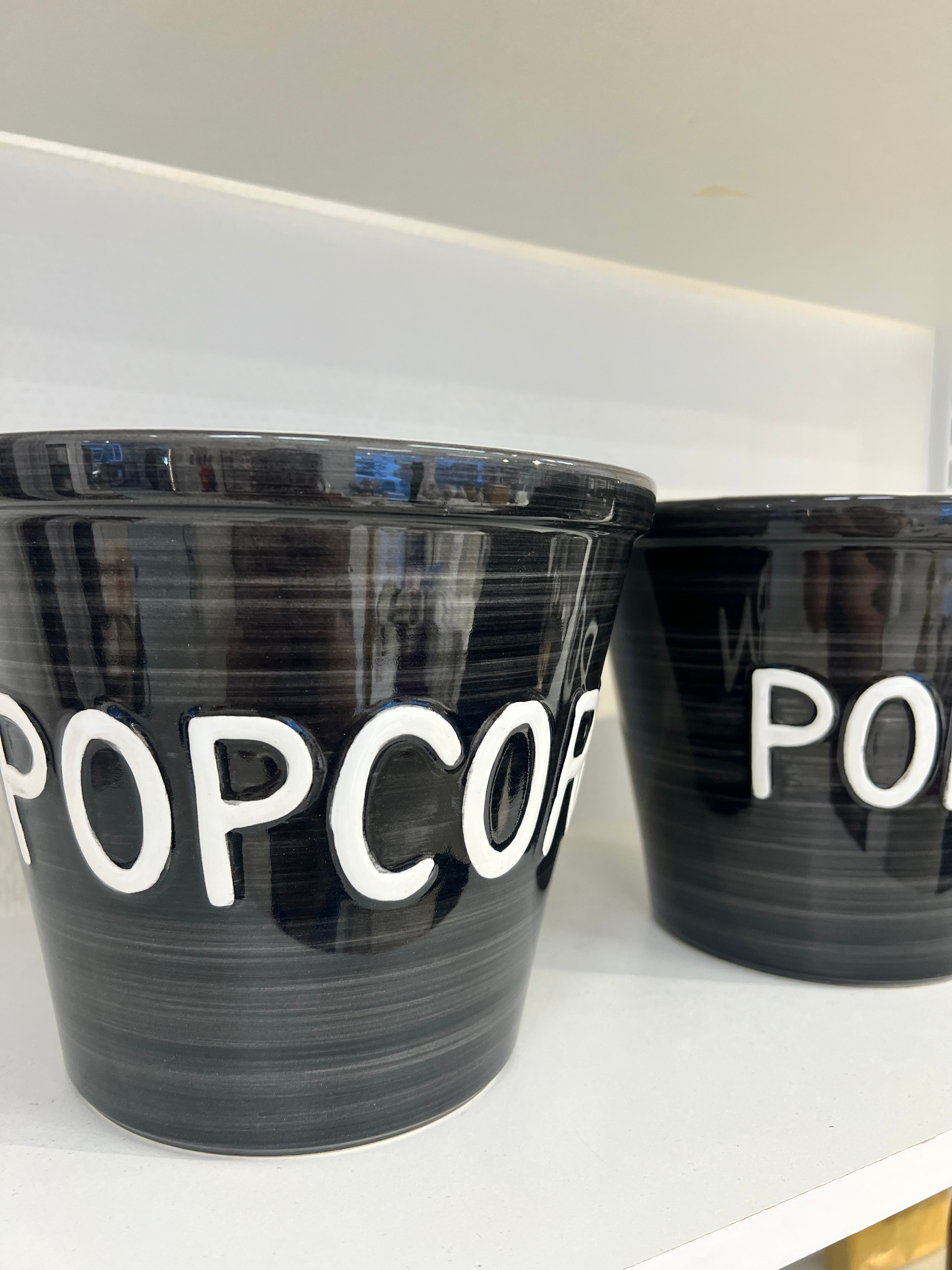 Popcorn kulho - musta