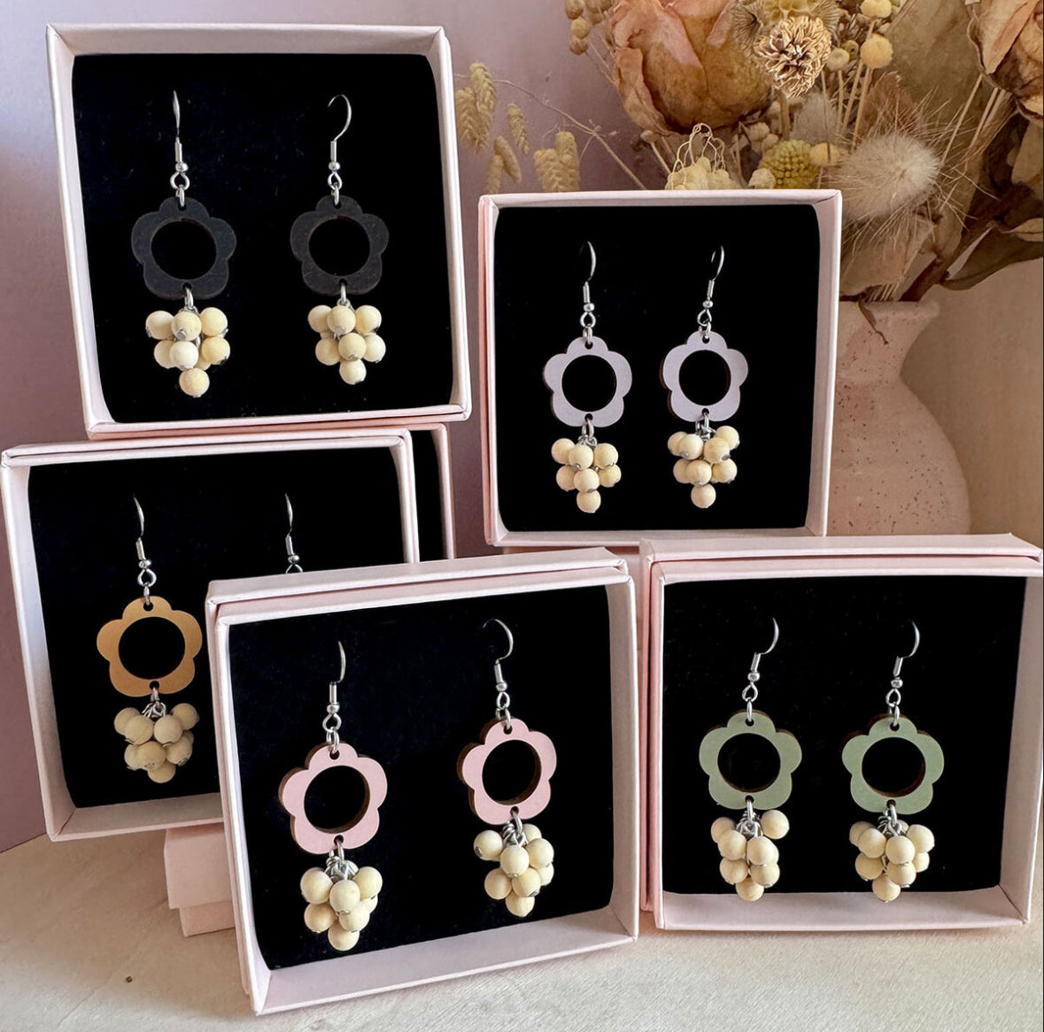 Tellervo korvakorut roosa