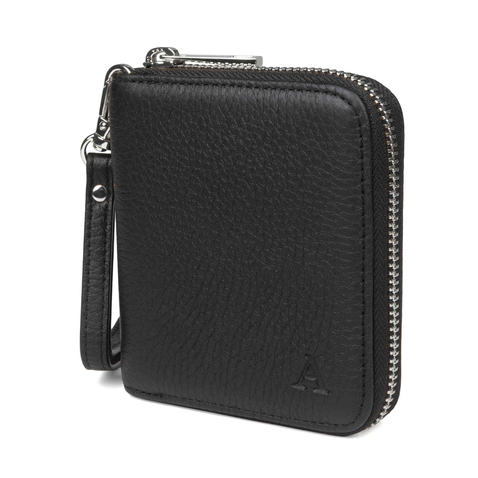 Mini Clutch -lompakko, musta/hopea