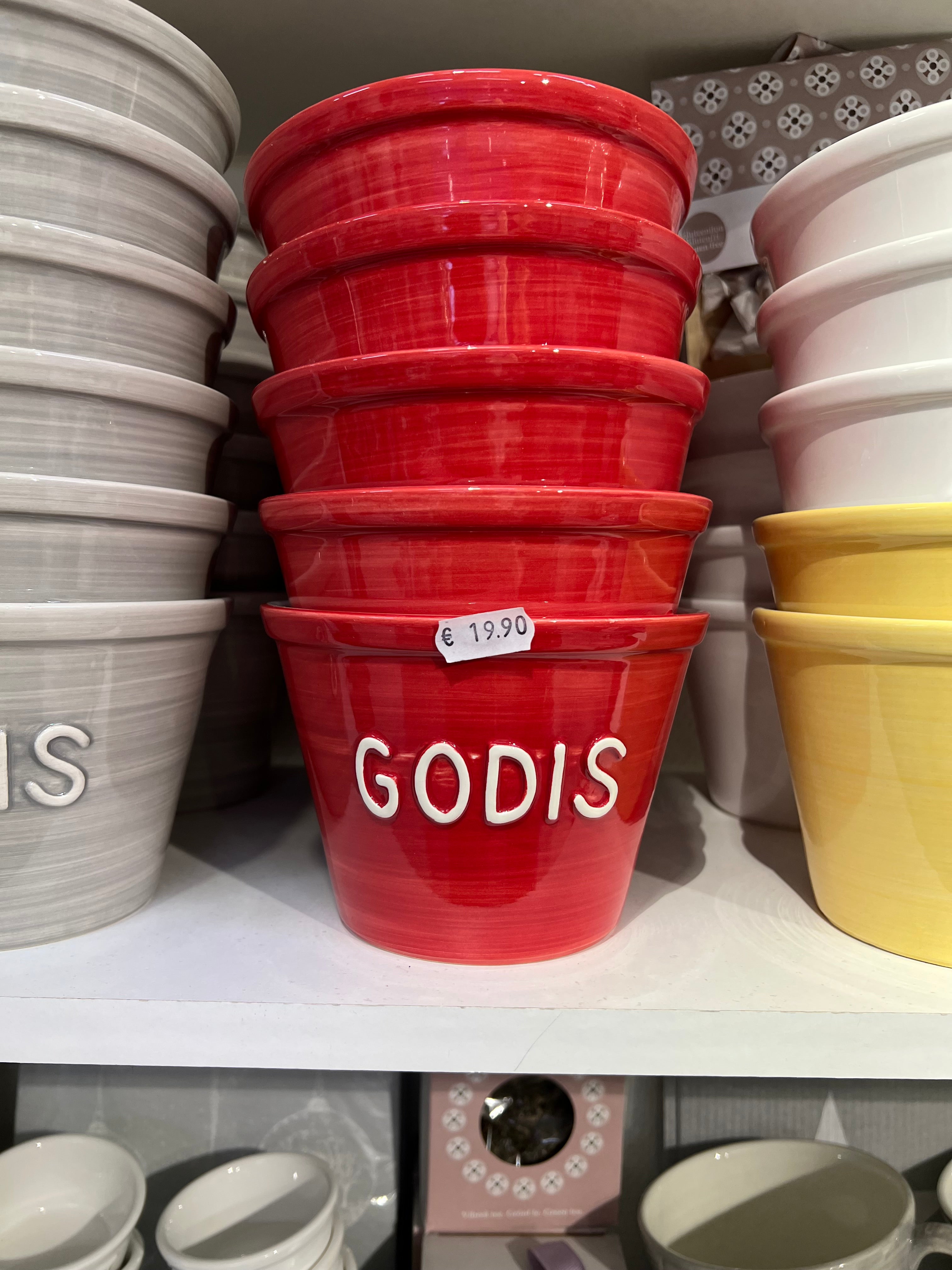 Godis kulho - useita värejä