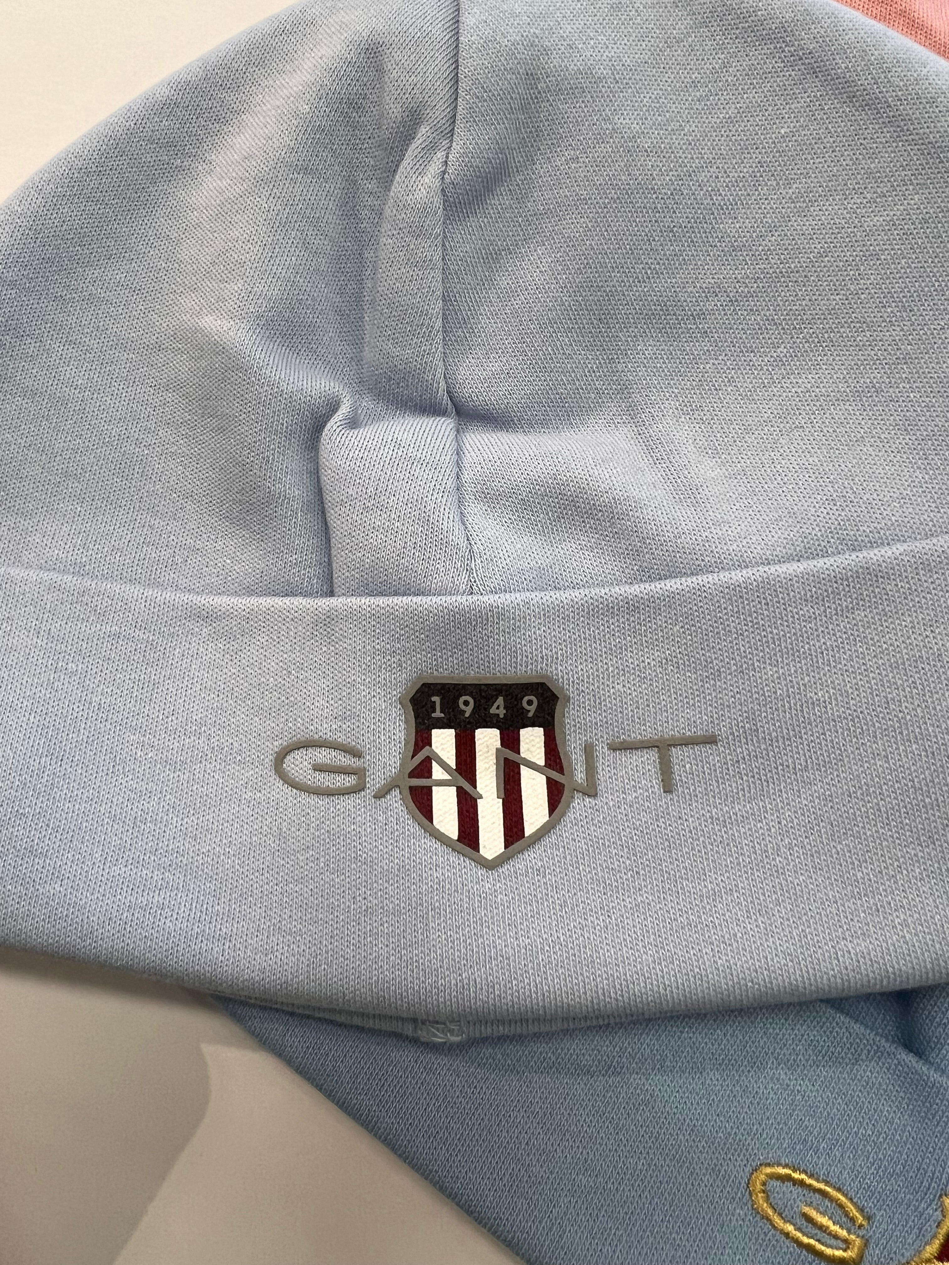 Baby-malliston Retro Shield pipo vaaleanpunainen ja vaaleansininen