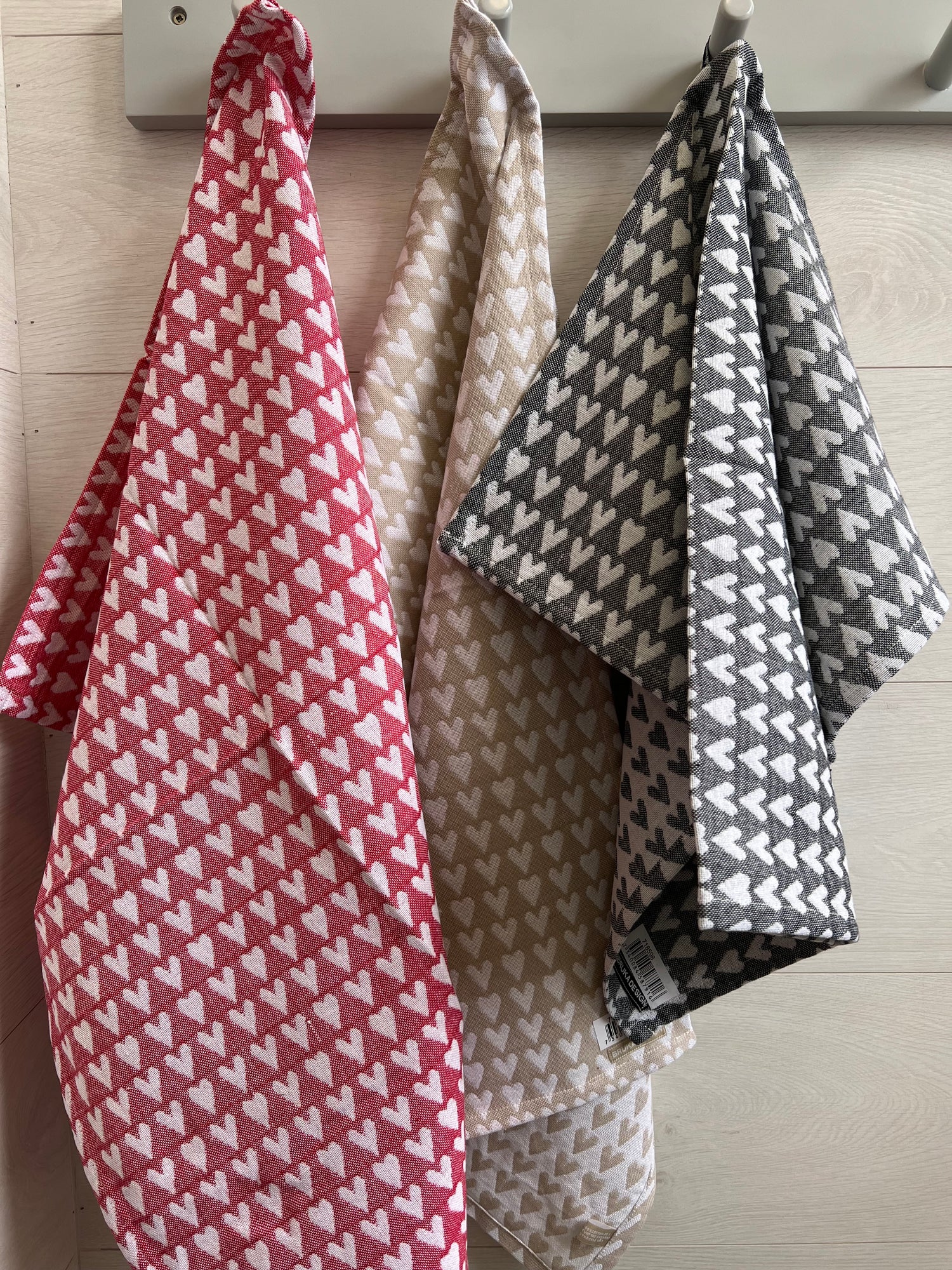 Sydän - keittiöpyyhe useita värejä