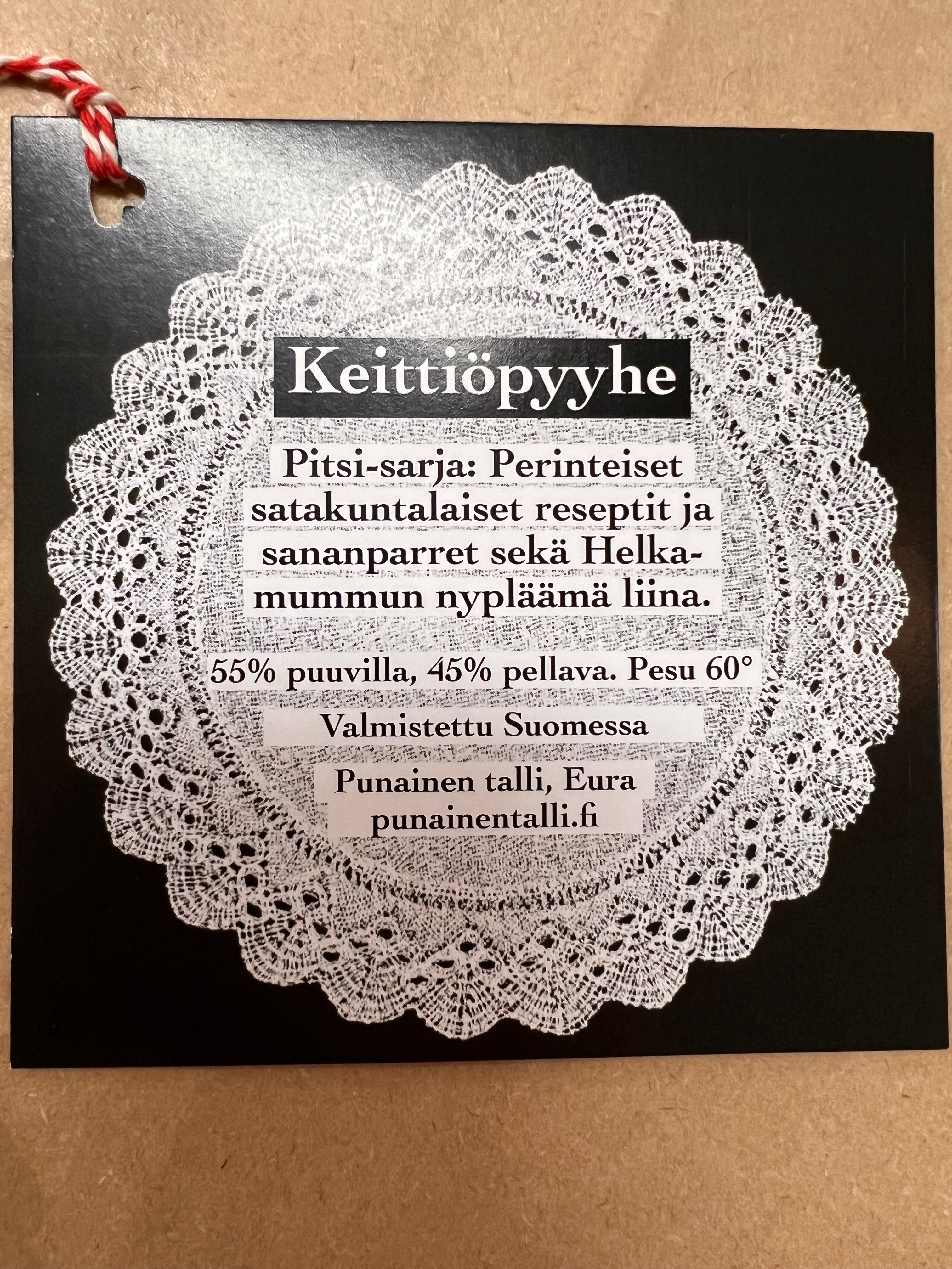 Rauman murteen / reseptien keittiöpyyhkeet