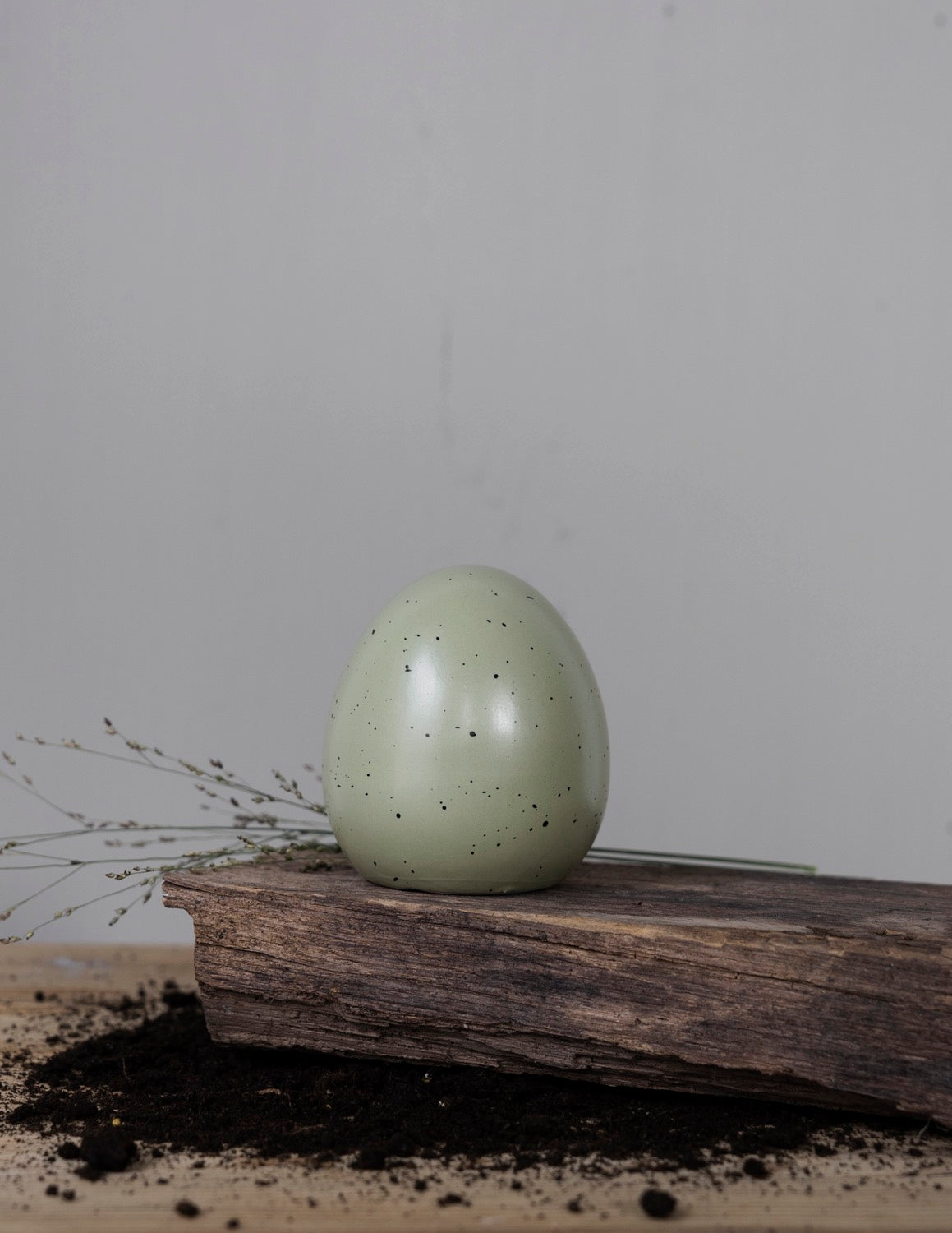 Ugglarp - koristekeramiikkamuna vihreä