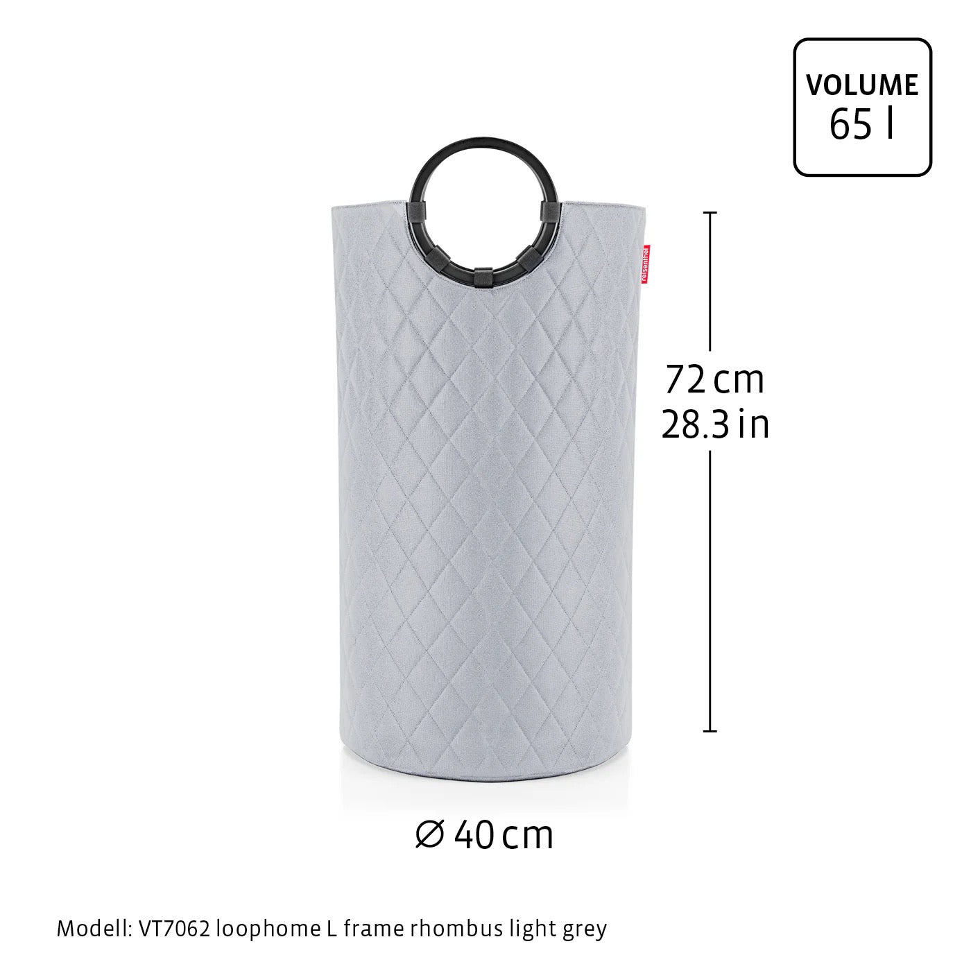 Loophome L kangaskori musta esim. pyykille