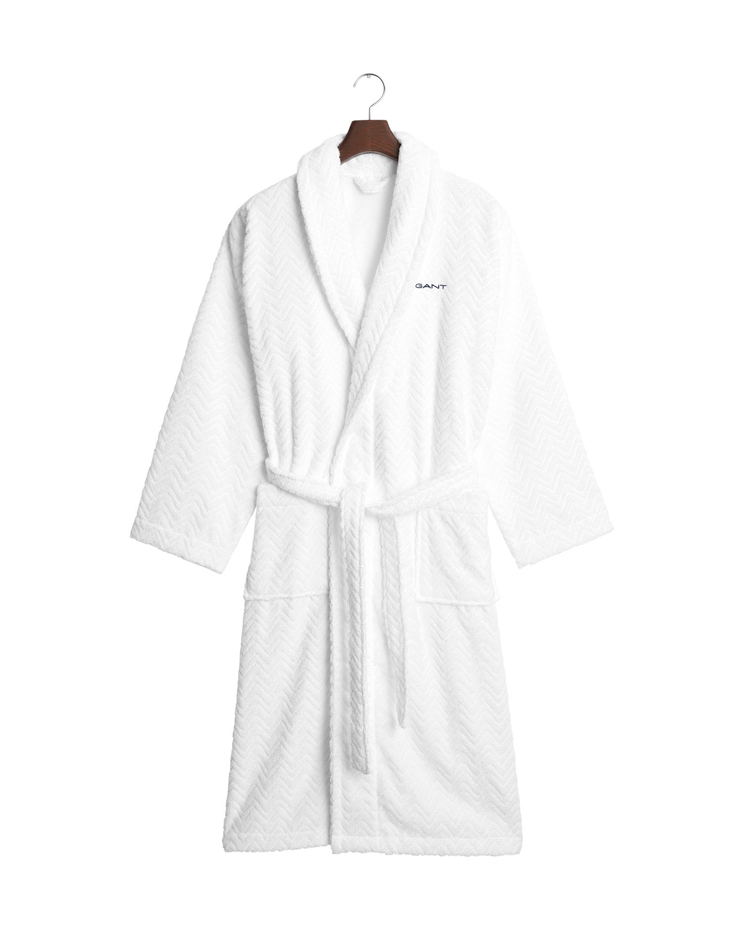 Gant Jacquard Herringbone (kalaruotokuvio) kylpytakki