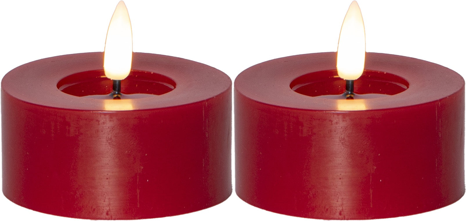Flamme Flow isot LED tuikut 7 cm 2-pack eri värejä