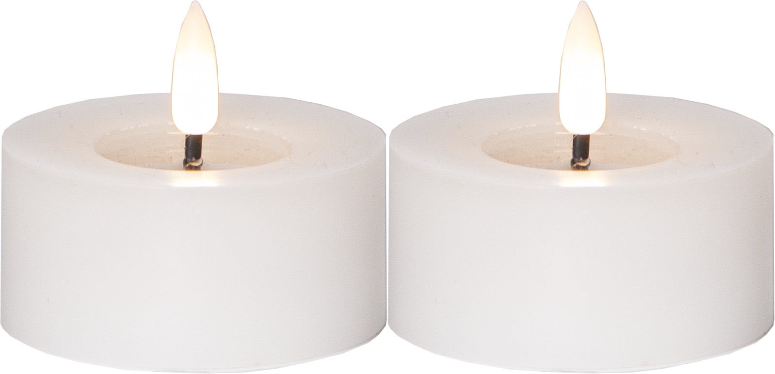 Flamme Flow isot LED tuikut 7 cm 2-pack eri värejä