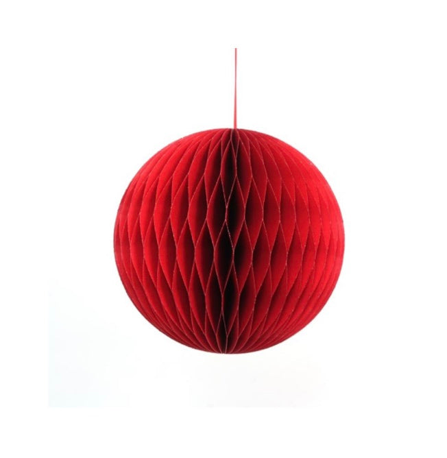 Paperikoriste pallo punainen 22,5 cm