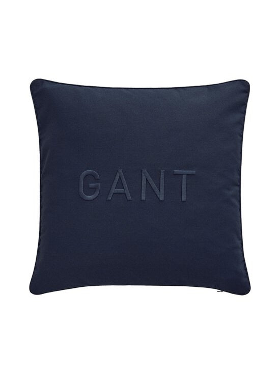 Gant-teksti tyynynpäällinen tummansininen