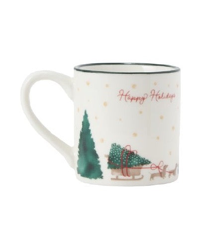 Perinteinen joulumuki, posliinia