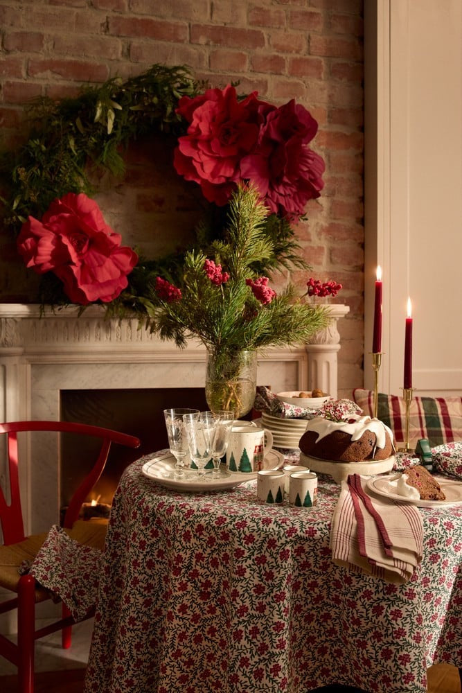 House-espressomuki, jouluinen, posliinia (2 kpl:n setti)