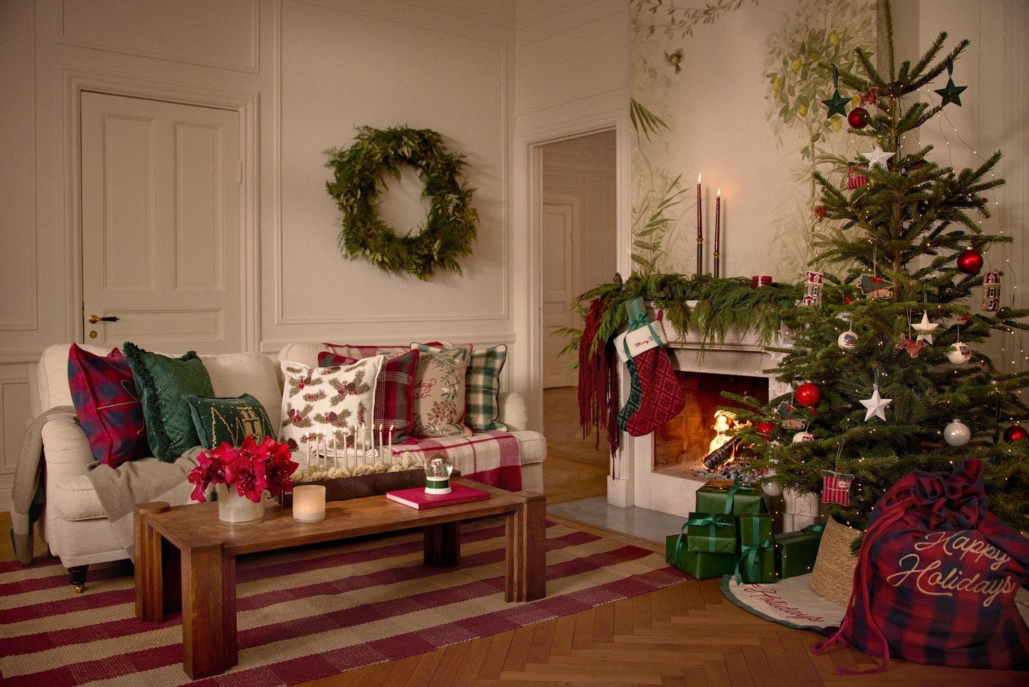 Ruudullinen tyynynpäällinen 50x50 cm