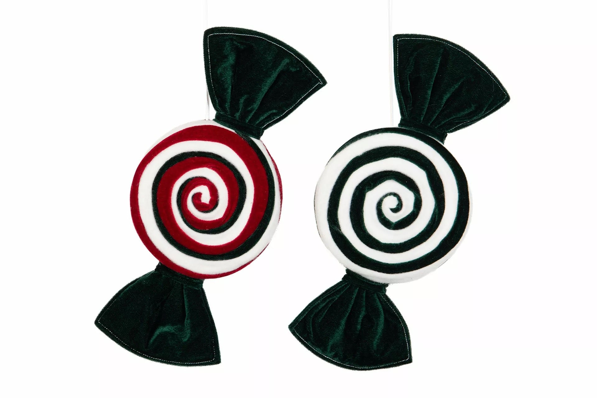 Samettinen karamelli koriste, 37 cm