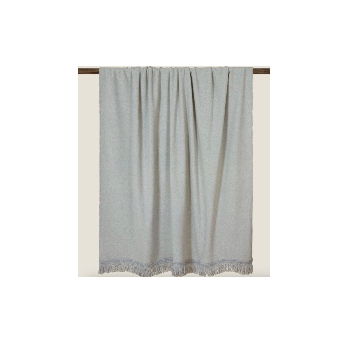 Pehmeä bambu torkkupeitto 2 eri väriä hapsureunainen