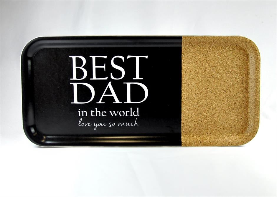 Best Dad -tarjotin 32x15 cm