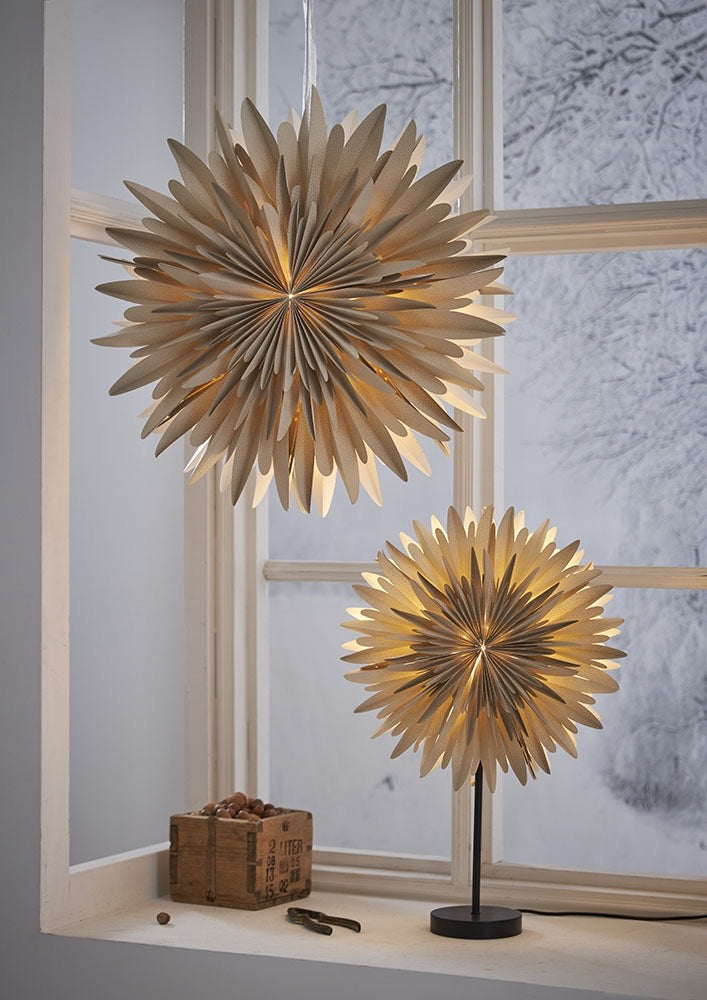Winter Dis paperitähti beige/kulta 60 cm