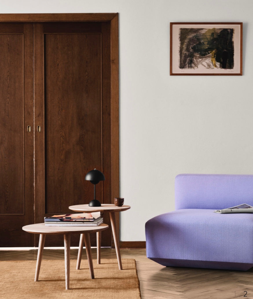 Flowerpot ladattava pöytävalaisin matta harmaa (grey beige)  VP9