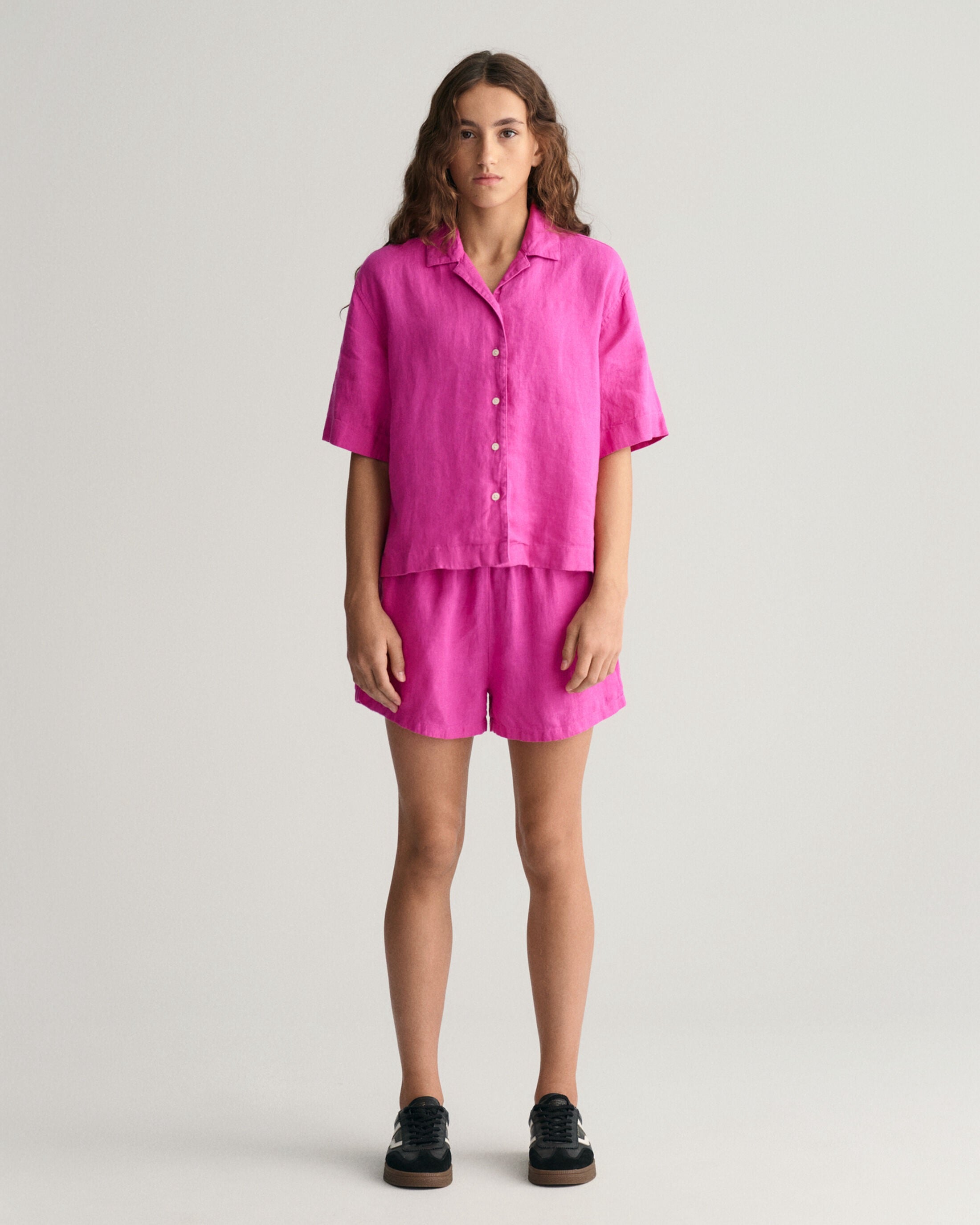 Teen Girls ‑malliston pellavashortsit