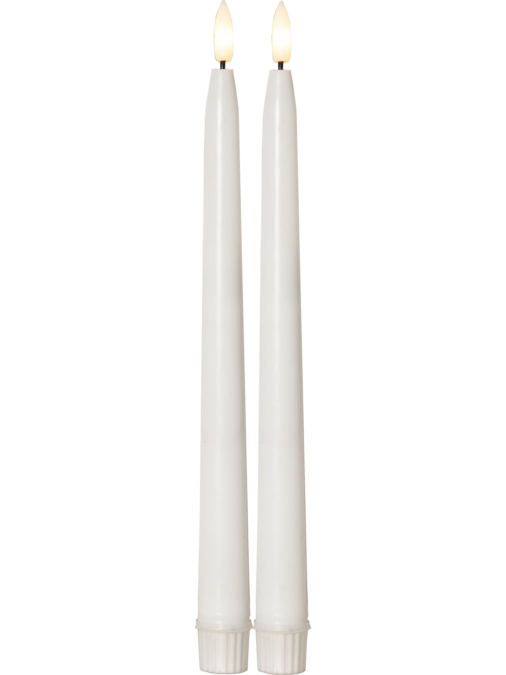 OUTDOOR Flamme Slim LED-antiikkikynttilä 28 cm 2-pakk.