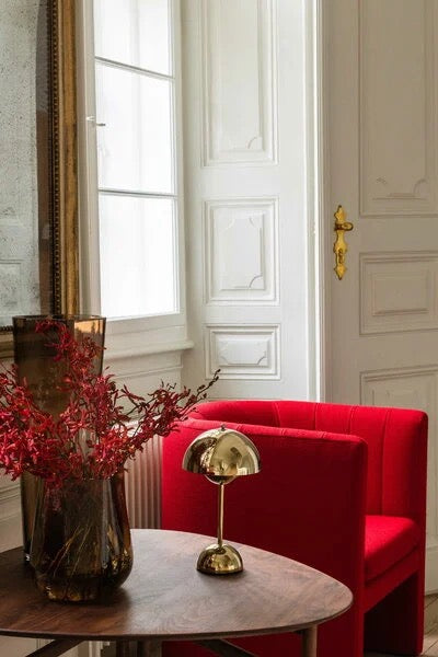 Flowerpot ladattava pöytävalaisin matta harmaa (grey beige)  VP9