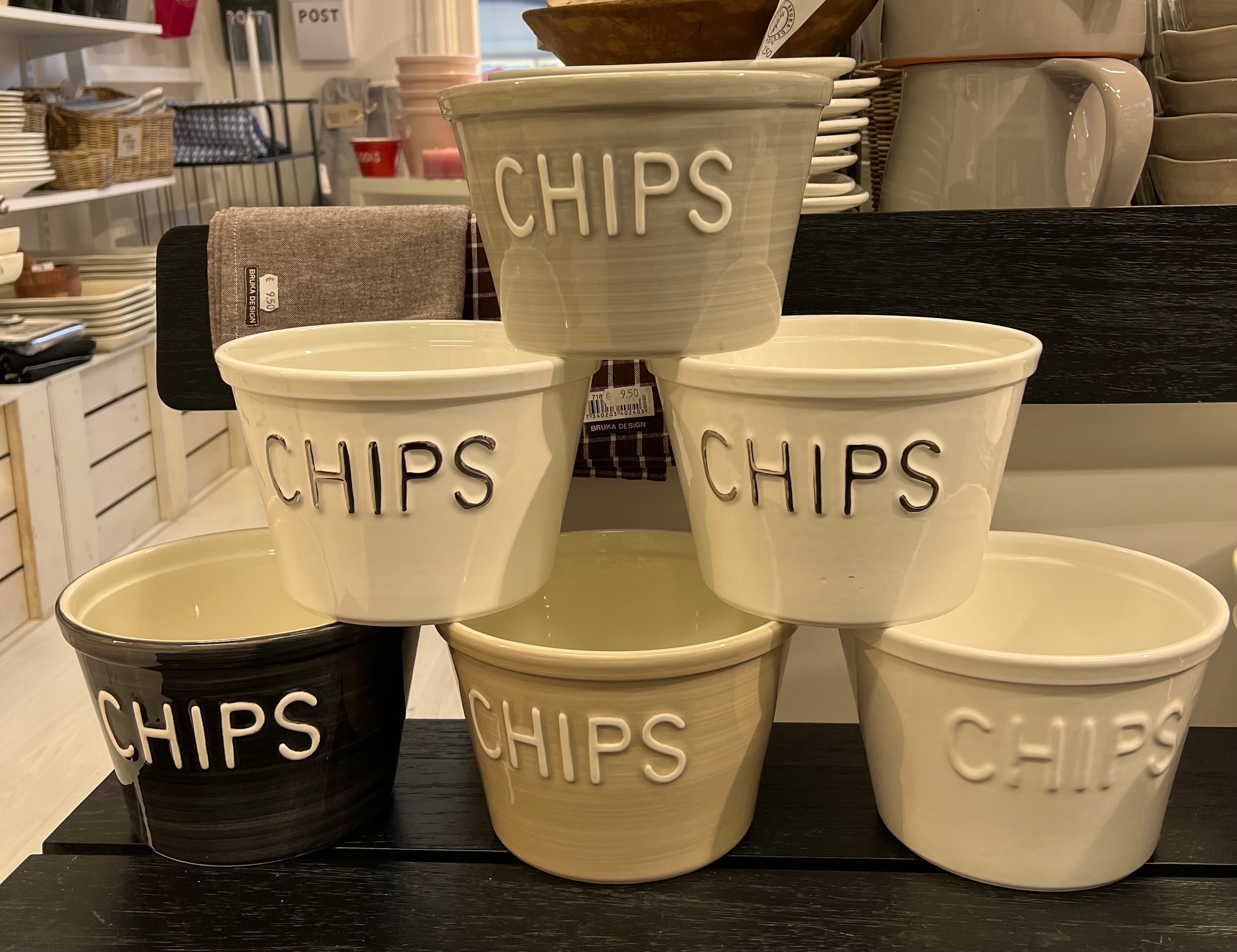 Chips kulho valkoinen