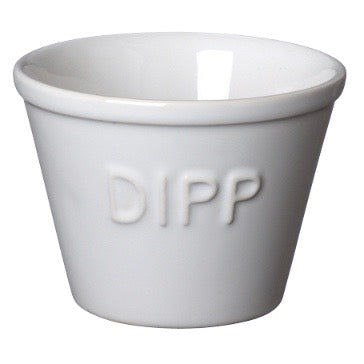 Dipp kulho valkoinen/hopea