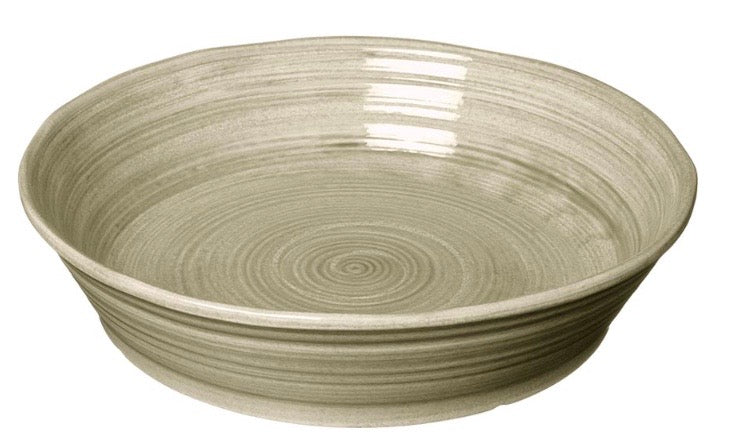 Capri Tarjoiluastia iso (37,5cm) laakea beige, harmaa tai valkoinen