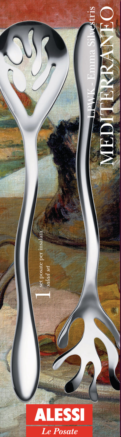 Mediterraneo salaattiottimet, ruostumaton teräs