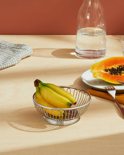 Hedelmäkori matala, ruostumaton teräs