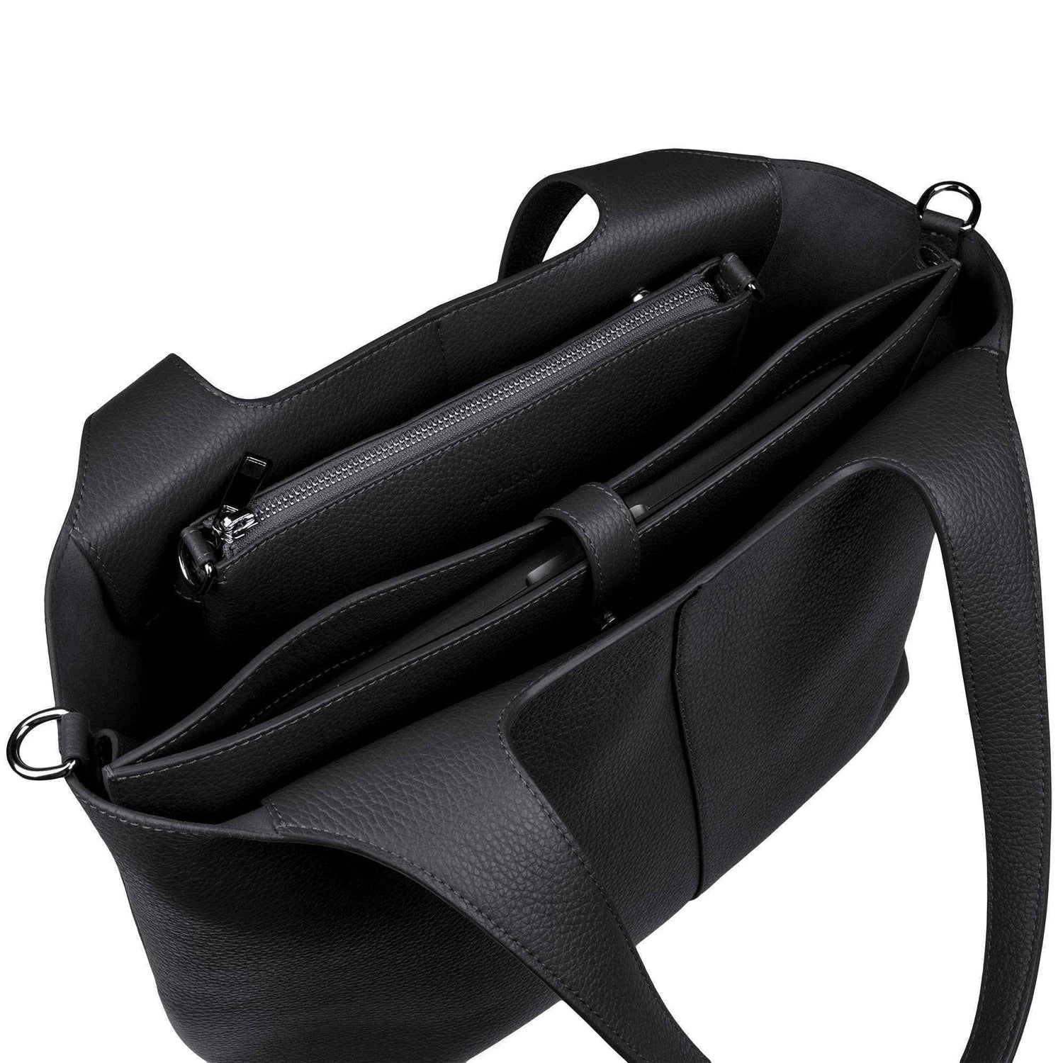 Aava pouch Bag musta/hopea