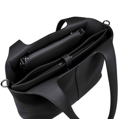 Aava pouch Bag musta/hopea