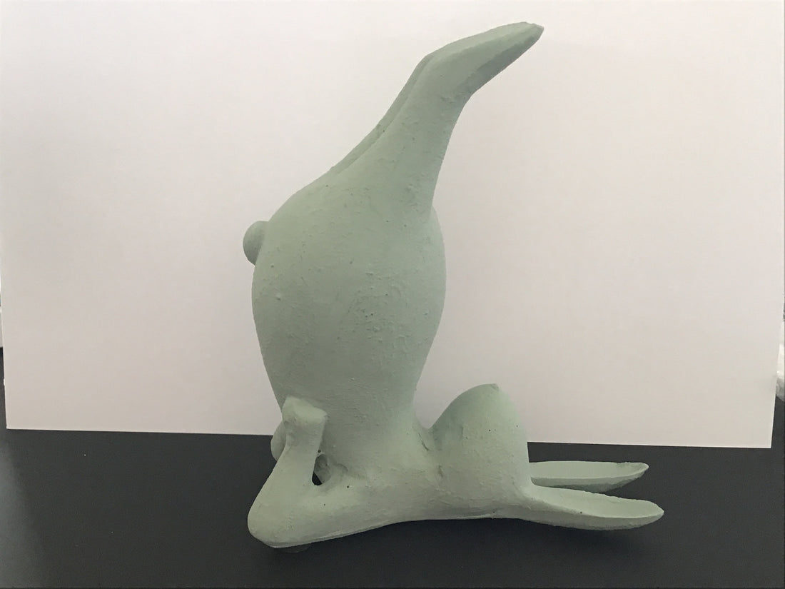 Pupu joogaava ( jalat ylhäällä ), vihreä.