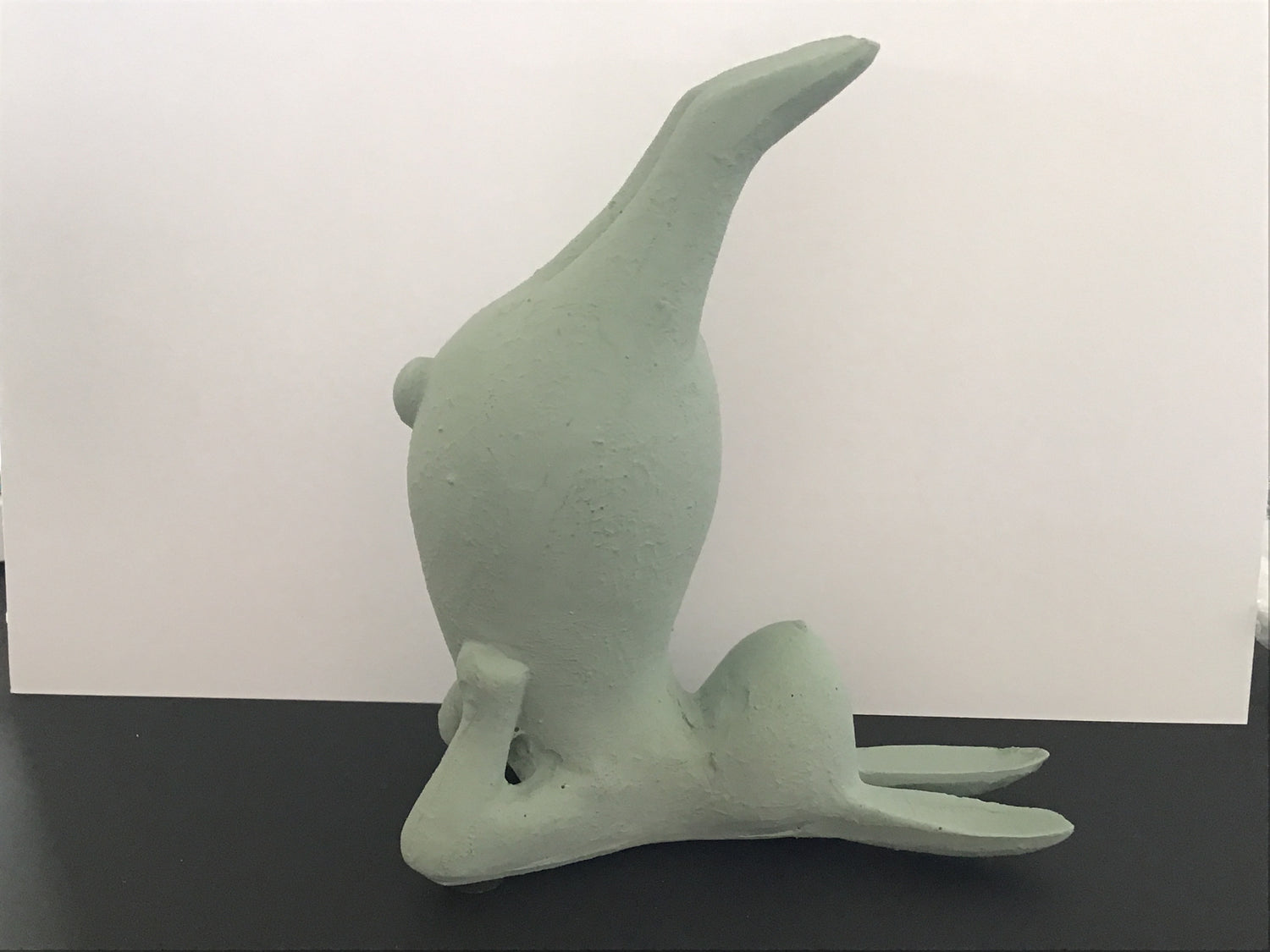 Pupu joogaava ( jalat ylhäällä ), vihreä.