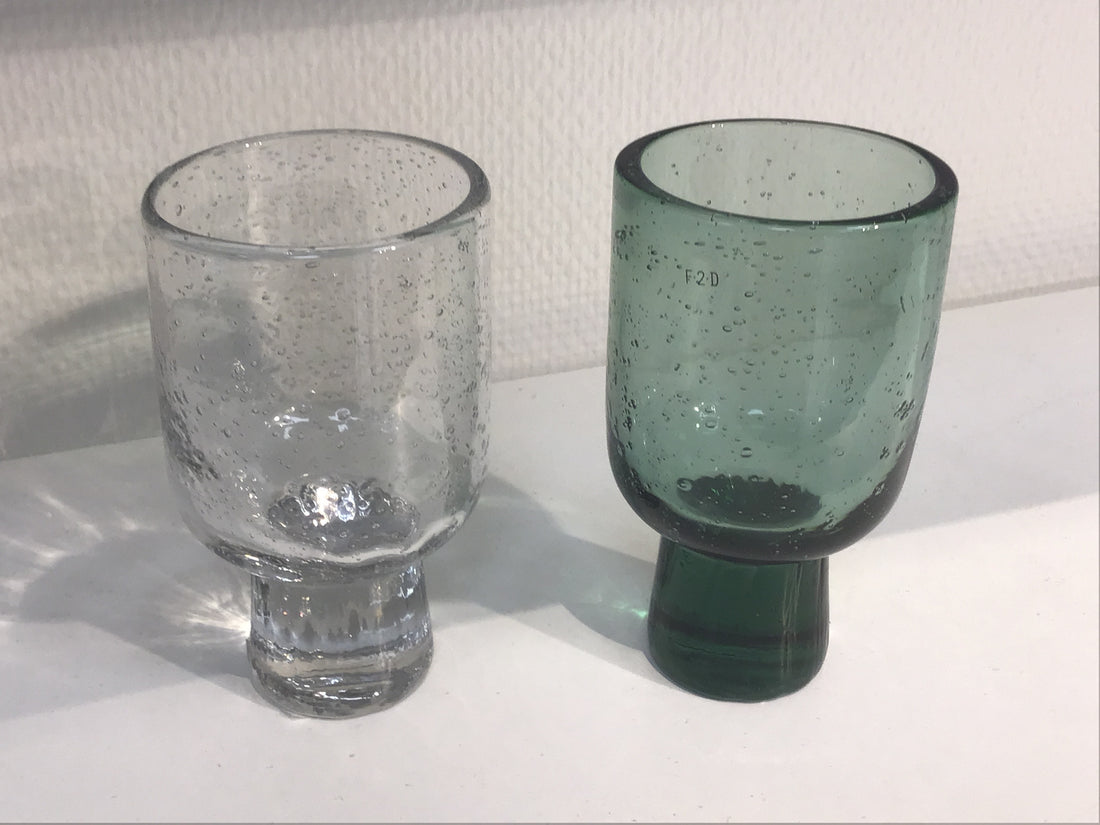 Juomalasi , jalallinen (vihreä)