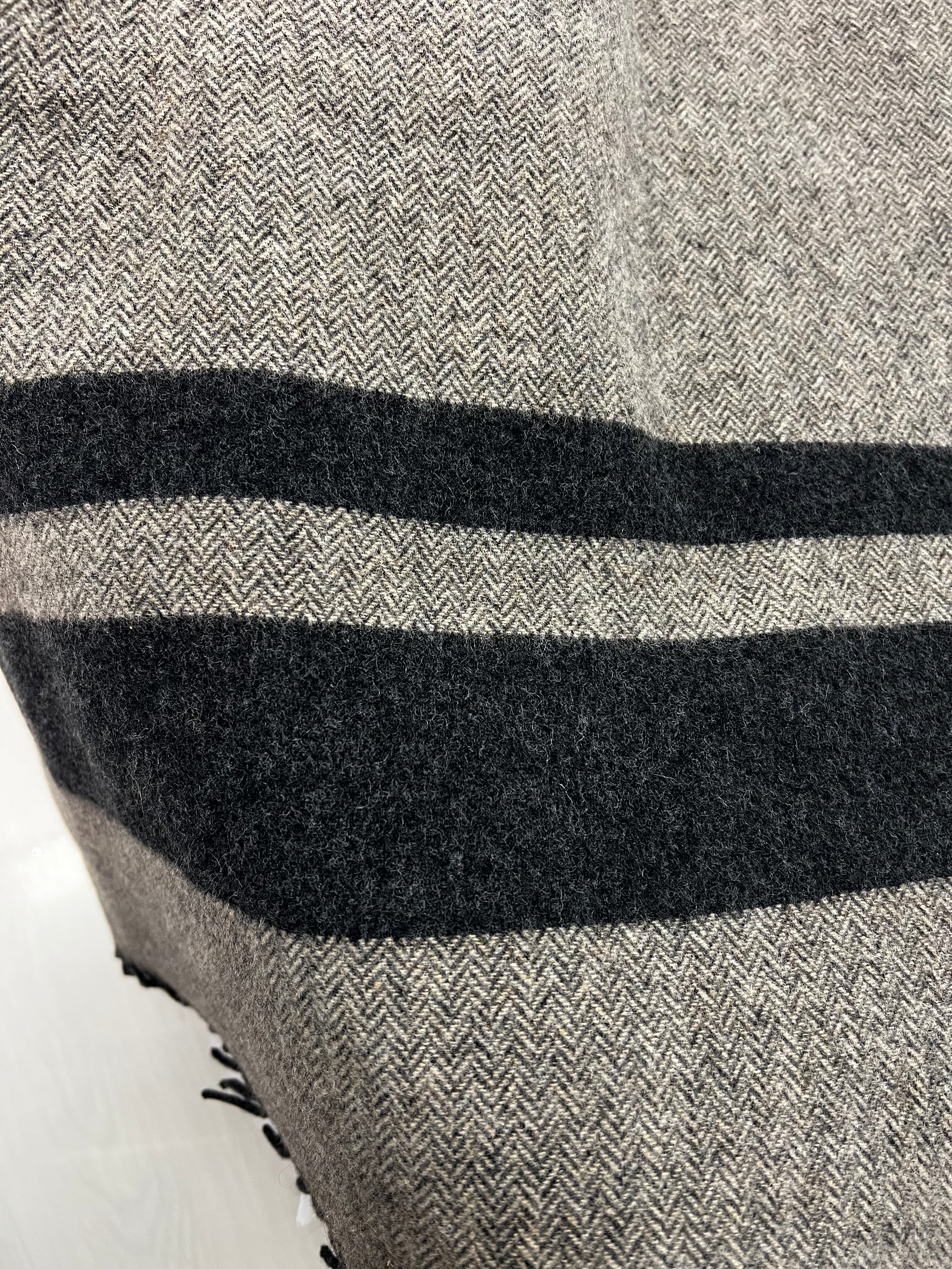 Villainen kalanruotokuvioinen torkkupeitto