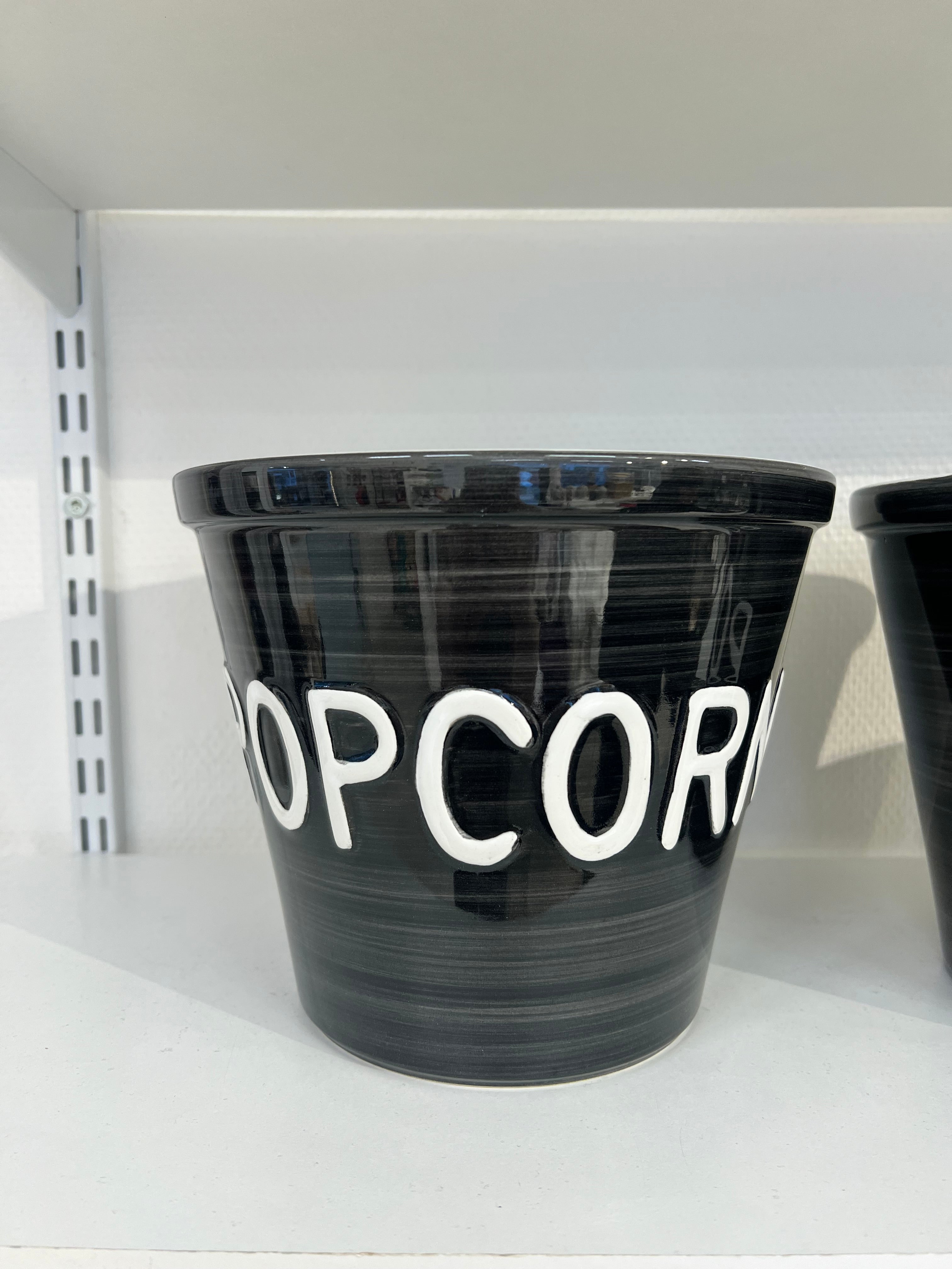 Popcorn kulho -  musta