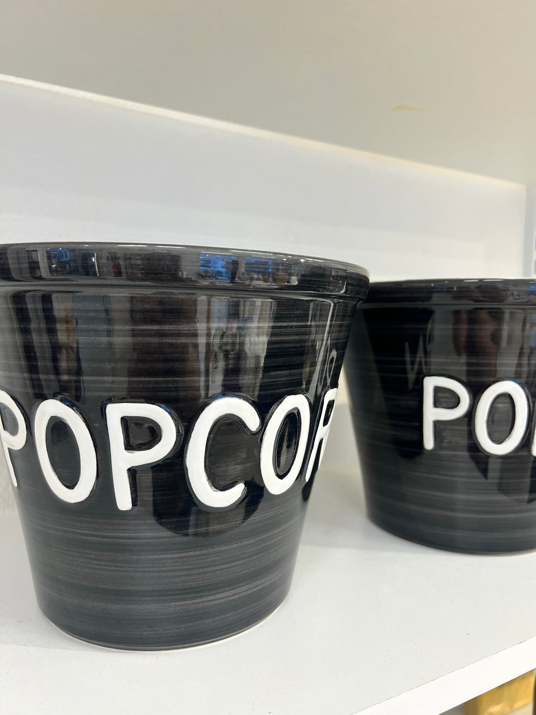 Popcorn kulho -  musta