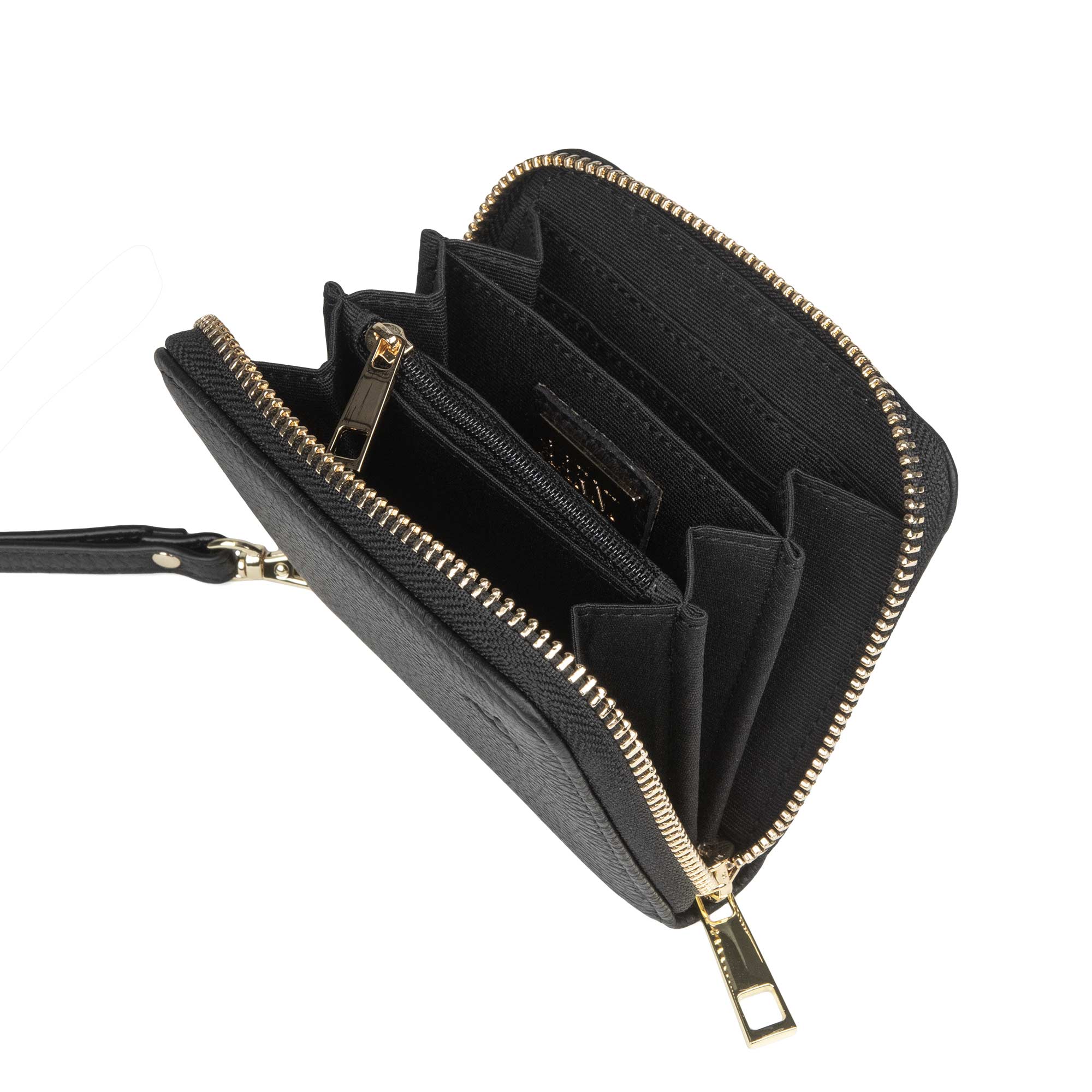 Mini Clutch - lompakko (musta/kulta)