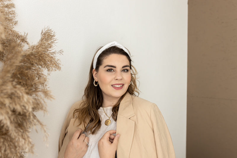 Madde hiuspanta beige