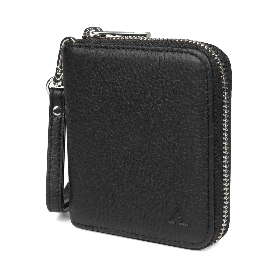 Mini Clutch -lompakko, musta/hopea