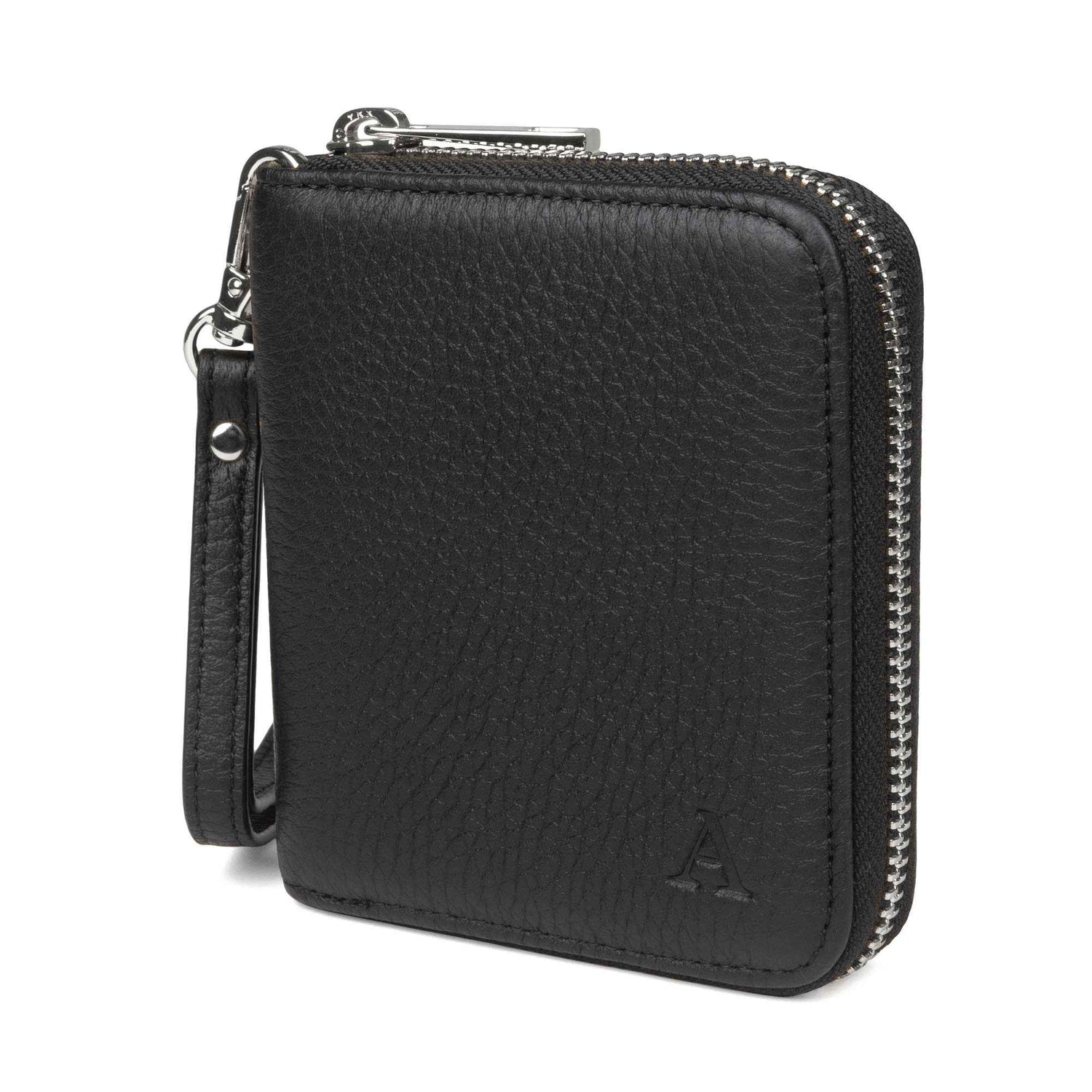 Mini Clutch -lompakko, musta/hopea