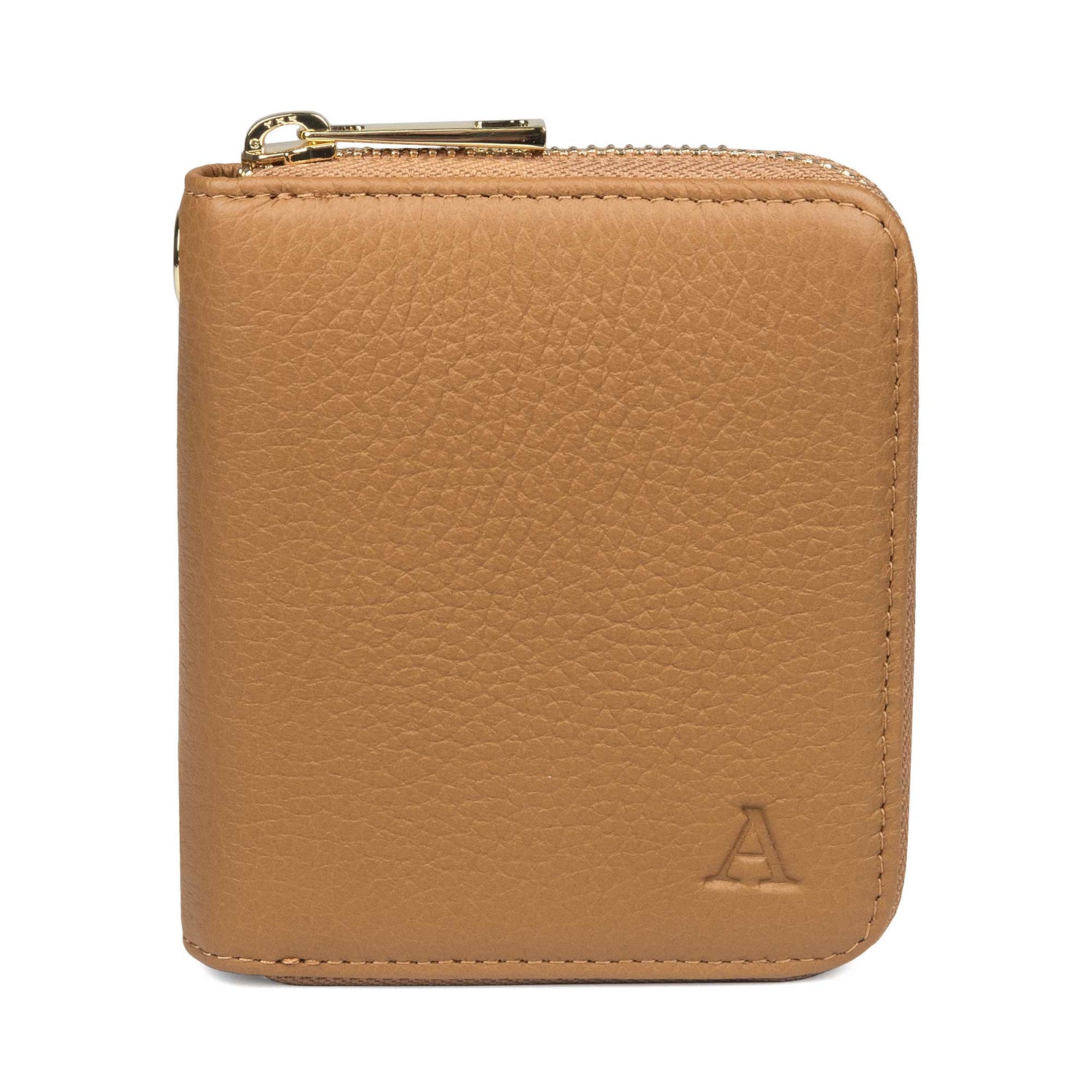 Mini Clutch -lompakko, konjakki/kulta