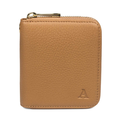 Mini Clutch -lompakko, konjakki/kulta